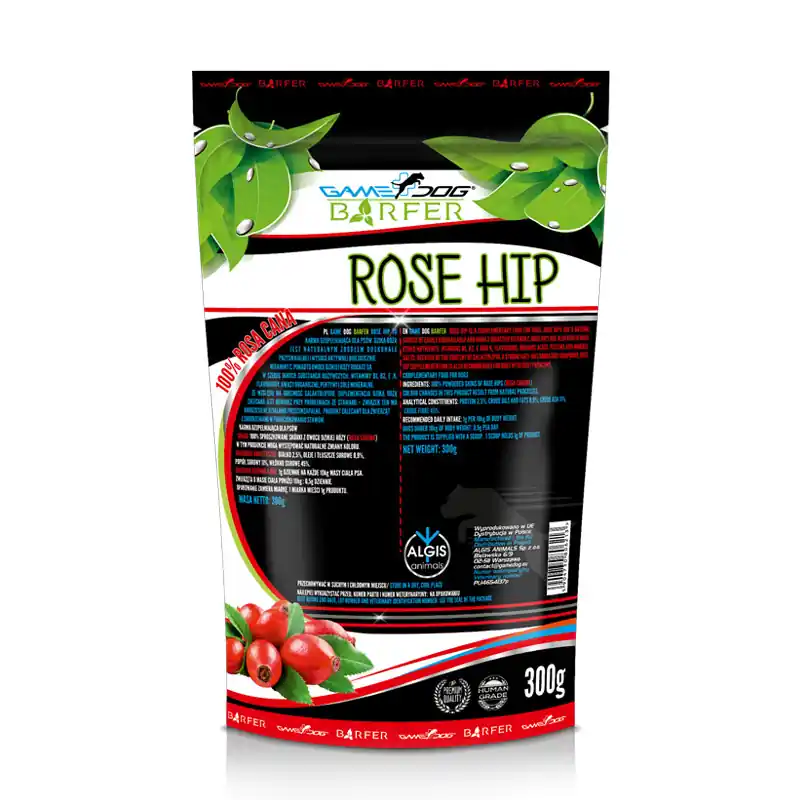 Game Dog Barfer Rose Hip Dzika róża suplement diety dla psa 300 g Bezpieczna płatność