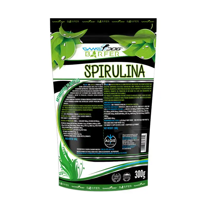 Kup teraz Game Dog Barfer Spirulina suplement diety dla psa 300 g