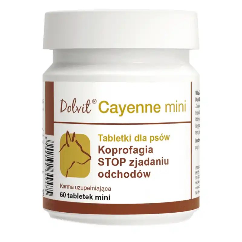 Dolvit Cayenne Mini Suplement diety dla psa Koprofagia 60 tabletek Wybór klientów
