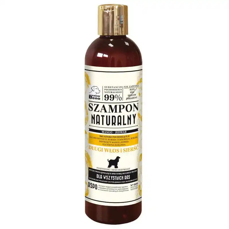 Naturalny szampon dla psów Super Beno Długi Włos 300ml Ostatnie sztuki