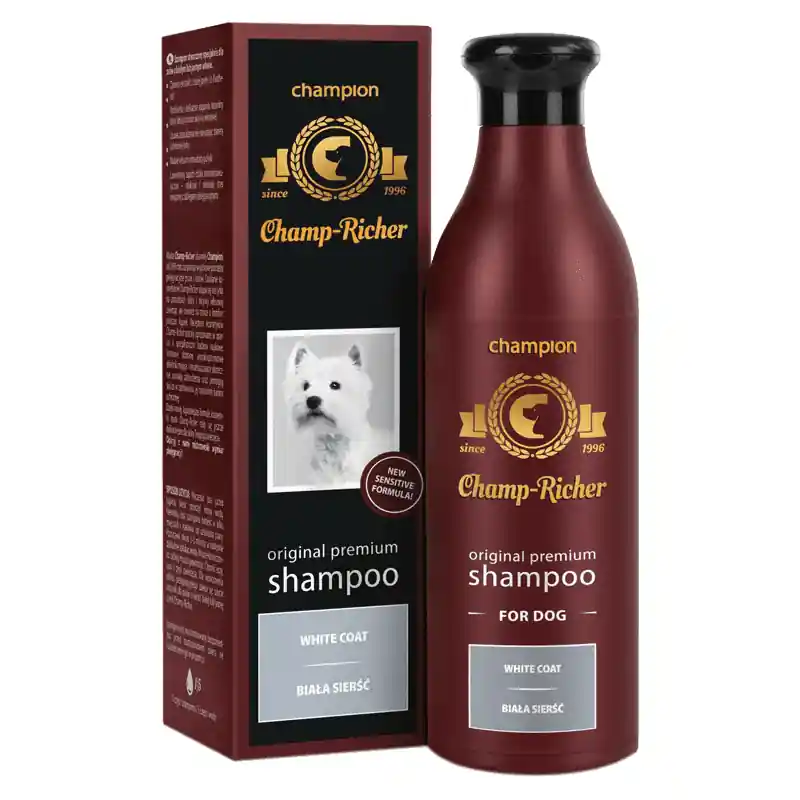 Szampon dla psów Champ-Richer dla sierści białej i jasnej 250 ml Darmowy zwrot