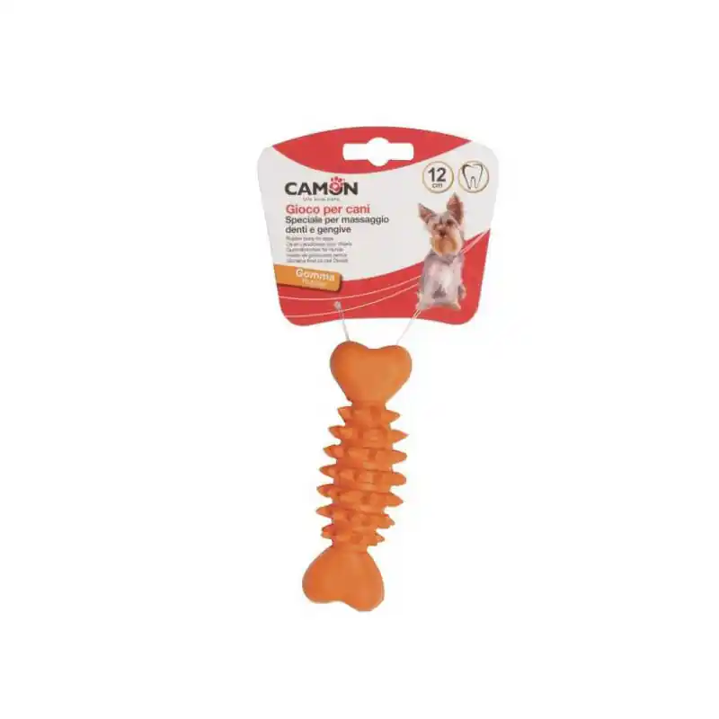 Camon Dental Kość gumowa z kolcami zabawka gryzak 12 cm Najlepsza cena