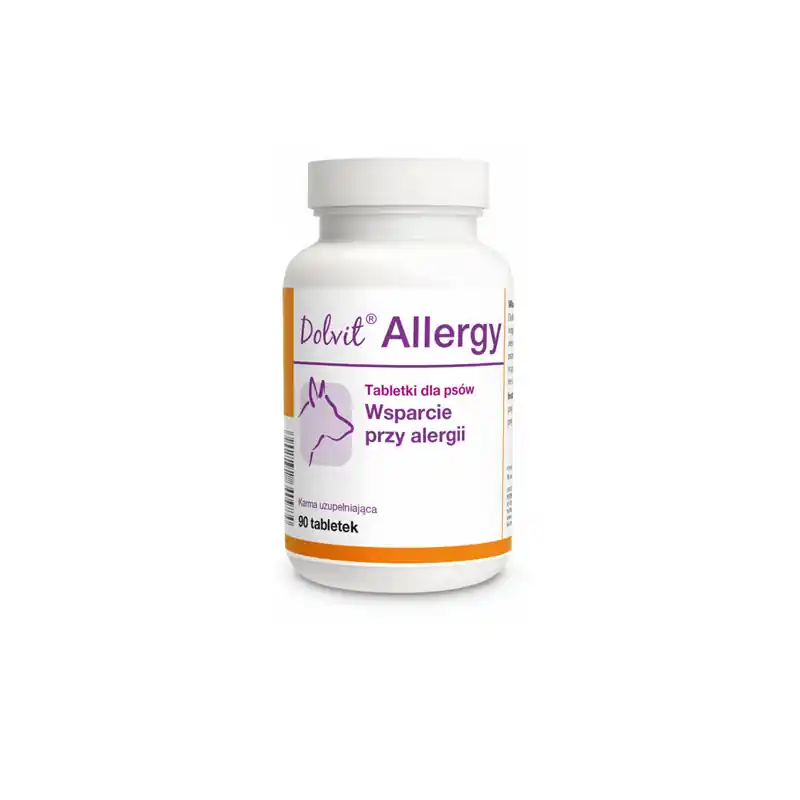 Ekspresowa dostawa Dolfos Dolvit Allergy Tabletki dla psa Wsparcie przy alergii 90 tabletek