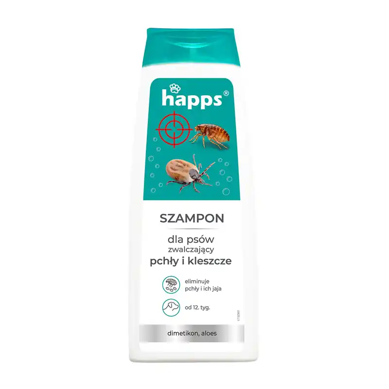 Happs Szampon dla psów zwalczający pchły i kleszcze 250 ml Obniżka ceny