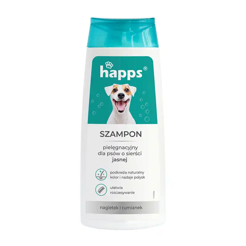 Oferta limitowana Happs Szampon pielęgnacyjny dla psów o sierści jasnej 200 ml
