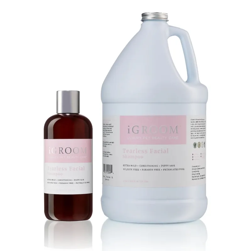 Hit sprzedaży iGroom Tearless Facial Shampoo - hipoalergiczny, łagodny szampon nawilżający i oczyszczający