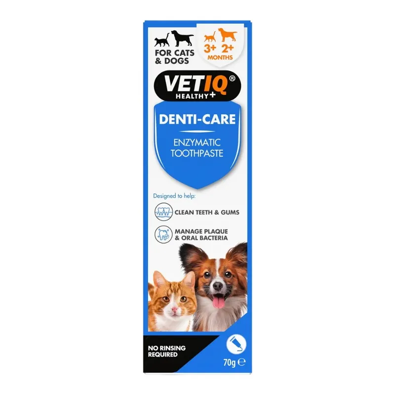 VetIQ Denti-Care Enzymatic Toothpaste 70 g - enzymatyczna pasta do zębów dla psów i kotów Cena promocyjna