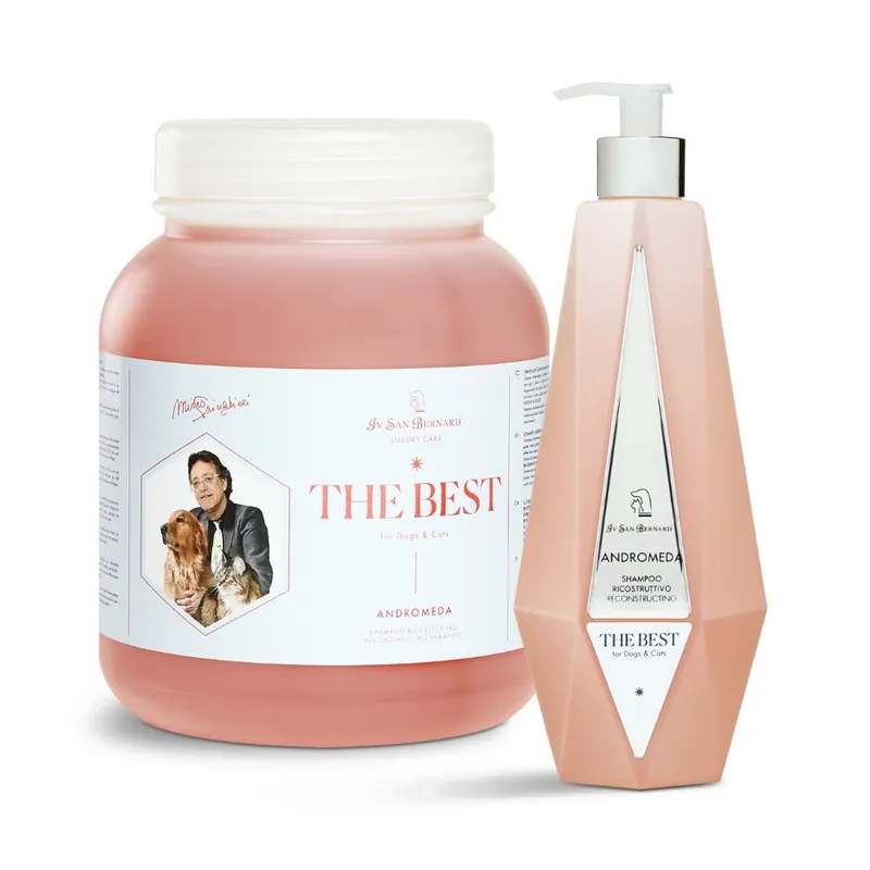 Iv San Bernard The Best Andromeda Shampoo - szampon regeneracyjny z dziką różą dla psów i kotów Nie przegap