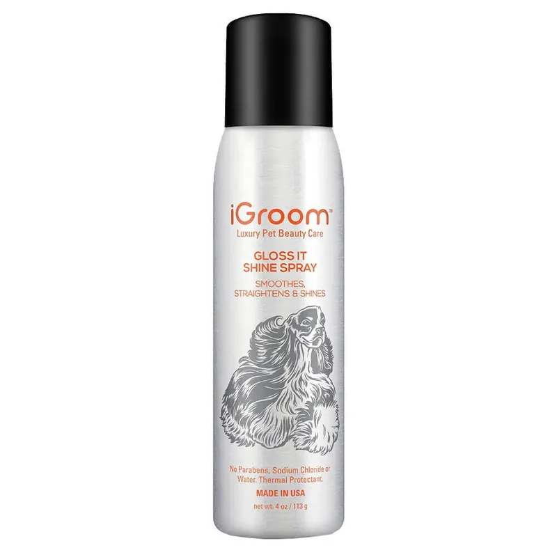 iGroom Gloss It Shine Spray 113 g - spray wygładzający i nabłyszczający Do wyczerpania zapasów