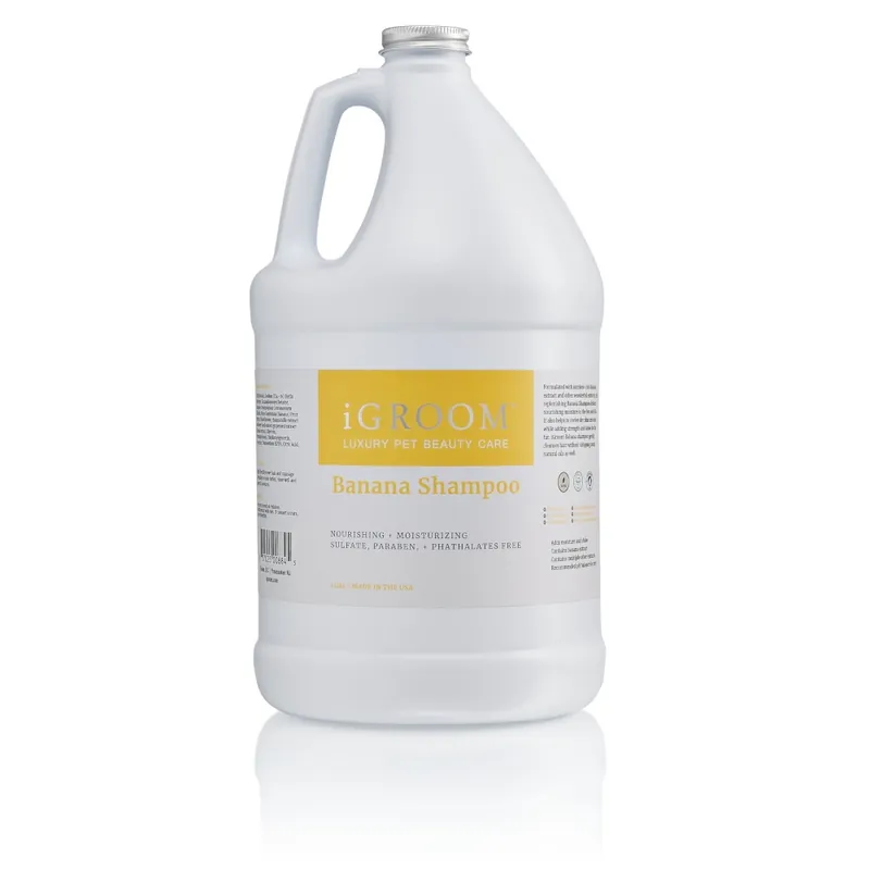Ekspresowa dostawa iGroom Banana Shampoo 3,8 l - odżywczy i nawilżający szampon z ekstraktem z banana