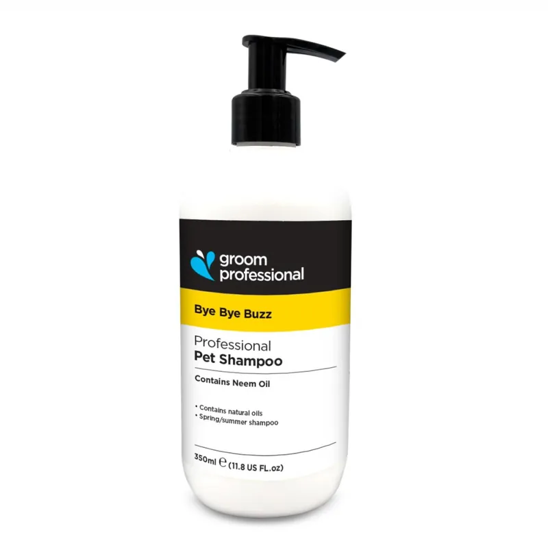 Wyprzedaż Groom Professional Bye Bye Buzz Shampoo 350 ml - szampon oczyszczający, odstraszający pchły i inne owady