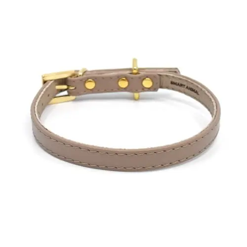 Luksusowa sk贸rzana obro偶a dla psa Smart Animal Smart cappuccino Darmowy zwrot