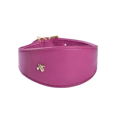 Oferta Stylowa, sk贸rzana obro偶a dla charta Levrier pink
