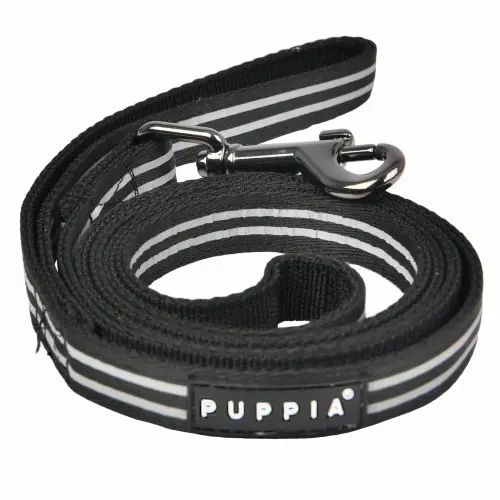 Taniej Odblaskowa smycz Puppia Two Tone Reflective black