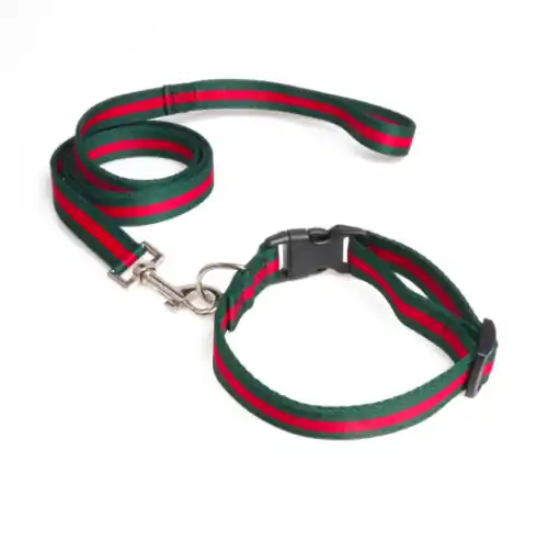Nylonowa obro偶a dla psa Green&Red Dostępne od ręki
