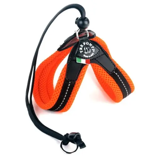 Regulowane szelki dla psa lub kota TRE PONTI Classic Mesh orange Do wyczerpania zapasów