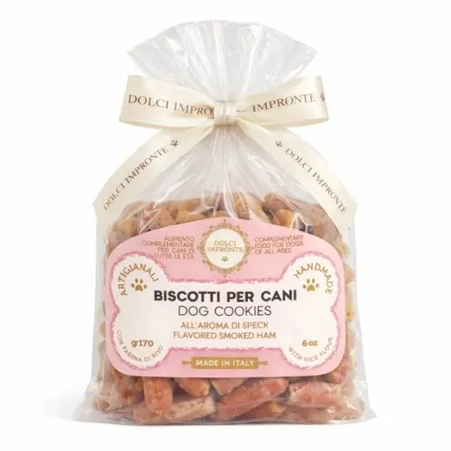 Tylko do końca tygodnia Dolci Impronte bezglutenowe ciasteczka dla psa w臋dzona szynka 170g