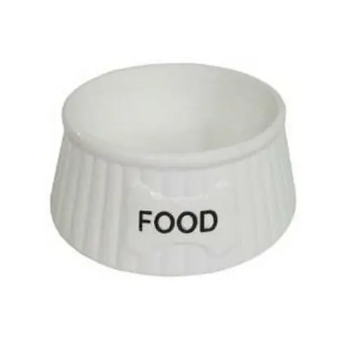 Nowy Ceramiczna miska na karm臋 dla psa lub kota FOOD