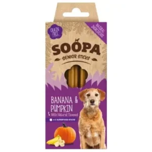 Naturalne Dental Sticks dla seniora - Banan, Dynia, Siemi臋 lniane Szybka dostawa