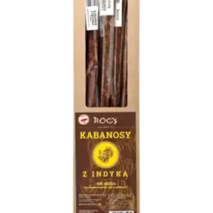 Cena promocyjna ROGY kabanos z indyka 1szt 60g