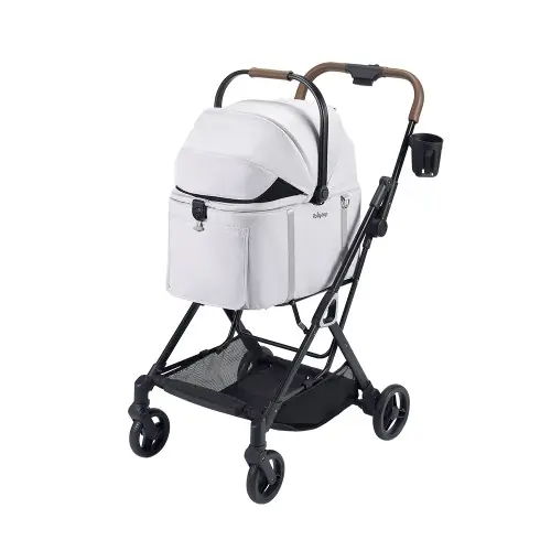 Zamów dziś W贸zek dla psa i kota Tinker Silver Gray 鈥?lekki w贸zek 3w1 z odczepian膮 gondol膮 do 15 kg