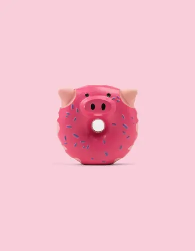 Hit sprzedaży Stymuluj膮ca zabawka z piszcza艂k膮 dla pieska - Donut