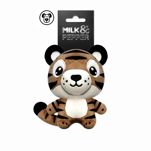 Wyjątkowa oferta RAFI 鈥?pluszowa przytulanka dla psa z piszcza艂k膮 Milk&Pepper