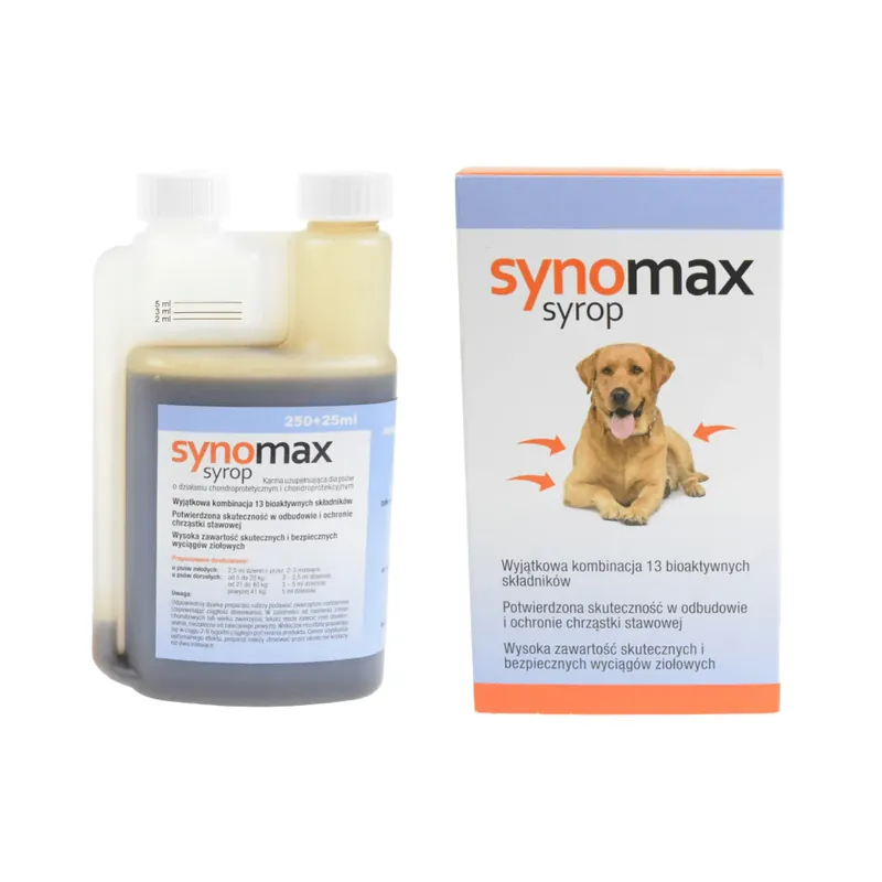 SYNOMAX Syrop na stawy dla psa 275ml Ograniczona ilość