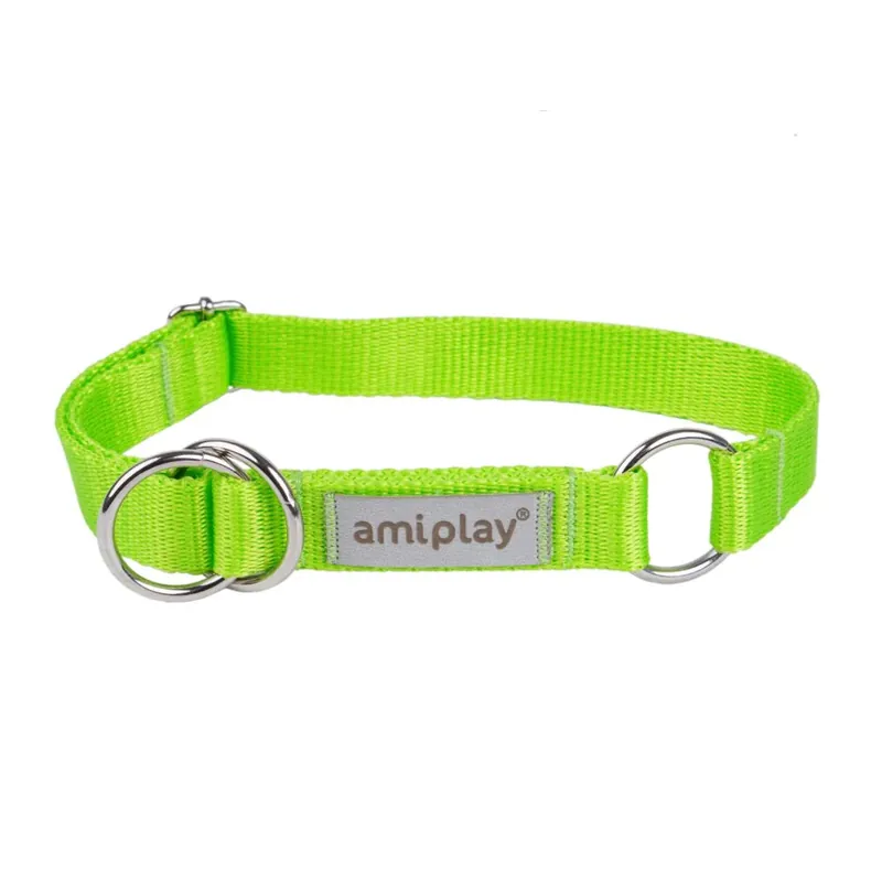Amiplay Obroża półzaciskowa Samba M Zielony Rabat