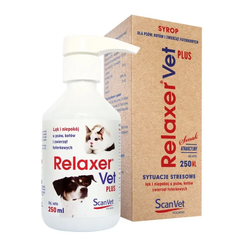 Scanvet Relaxer Vet Plus Dla Psów I Kotów 250 ml Taniej