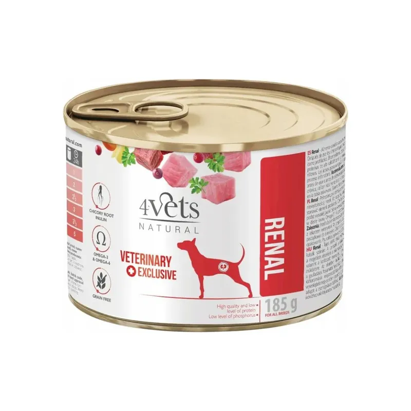 Oferta limitowana 4vets Renal pies 185g