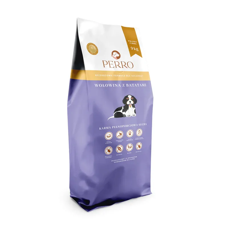 PERRO Wołowina z batatami 9kg bezzbożowa karma dla szczeniąt Bestseller