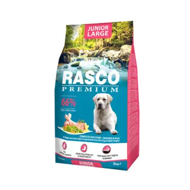 Bezpieczne zakupy RASCO PREMIUM JUNIOR LARGE KARMA DLA SZCZENIĄT RAS DUŻYCH