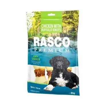 Kup online RASCO PREMIUM WIĄZANE KOŚCI DLA PSA 6cm - z kurczakiem