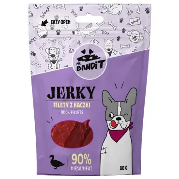 MR BANDIT JERKY PRZYSMAK DLA PSA filety z kaczki Premium
