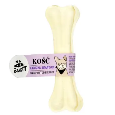 MR BANDIT KOŚĆ Z SUSZONEJ SKÓRY DLA PSA klasyczna biała Oferta