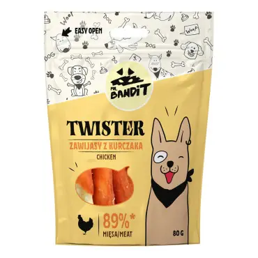 Ograniczona ilość MR BANDIT TWISTER PRZYSMAK DLA PSA zawijasy z kurczaka