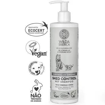 Oferta limitowana WILDA SIBERICA SHED CONTROL SZAMPON DLA PSA I KOTA DO NADMIERNIE WYPADAJĄCEJ SIERŚCI