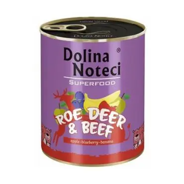 Oferta limitowana DOLINA NOTECI SUPERFOOD SARNA I WOŁOWINA puszka dla psa