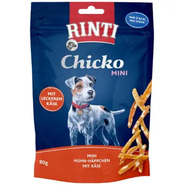 Zamów teraz RINTI CHICKO MINI PRZYSMAK DLA PSA - KURCZAK Z SEREM