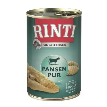 Nowy RINTI SINGLEFLEISCH KARMA DLA PSA - żwacze wołowe