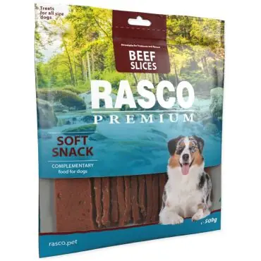Nowy RASCO PREMIUM SOFT SNACK BEEF SLICES przysmaki dla psa