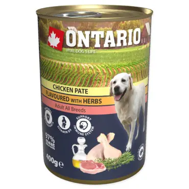 ONTARIO PATE KARMA DLA PSA kurczak w ziołach Darmowy zwrot
