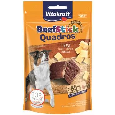 VITAKRAFT BEEF STICK QUADROS PRZYSMAK DLA PSA - z mięsem i serem Ostatnie sztuki
