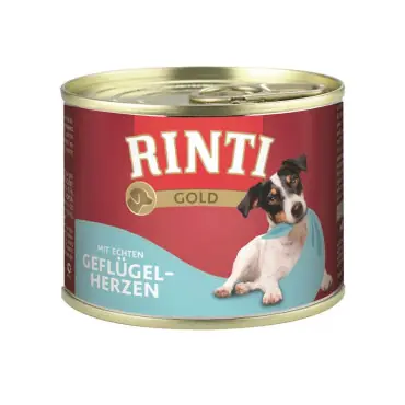 Oferta RINTI GOLD KARMA DLA MAŁEGO PSA - serca drobiowe