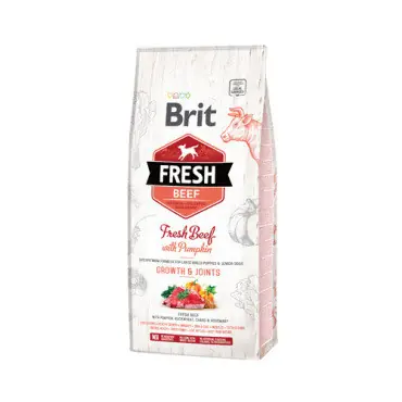 Niska cena BRIT FRESH PUPPY LARGE WOŁOWINA I DYNIA KARMA DLA SZCZENIAKA