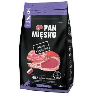 Premium PAN MIĘSKO SENIOR SUCHA KARMA DLA PSA M cielęcina z jagnięciną