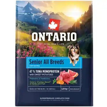 Bezpieczna płatność ONTARIO SENIOR MONOPROTEIN TUNA and SWEET POTATOES