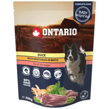 ONTARIO KACZKA Z WARZYWAMI W BULIONIE KARMA DLA PSA Oferta czasowa
