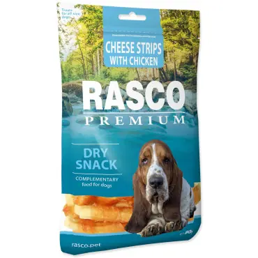 RASCO PREMIUM SOFT SNACK CHEESE STRIPS WITH CHICKEN przysmaki dla psa Popularny